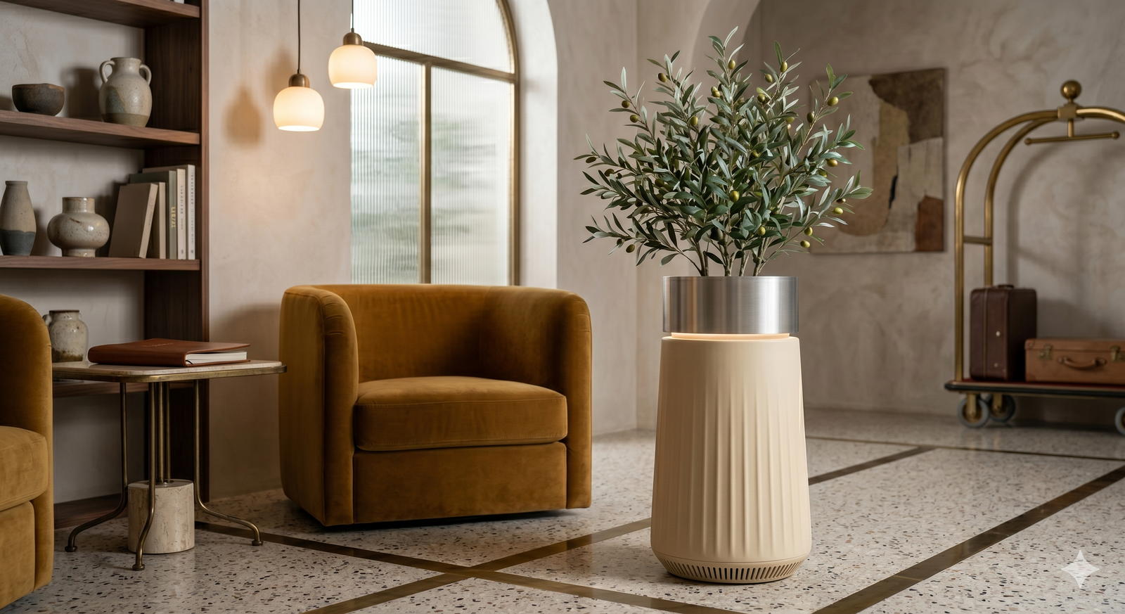 OxiFlora in a hotel lobby
